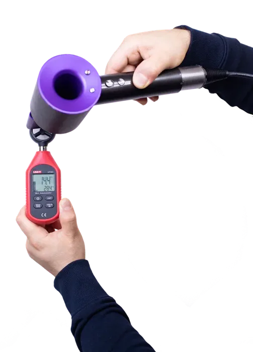 Anemometer at a popular dryer